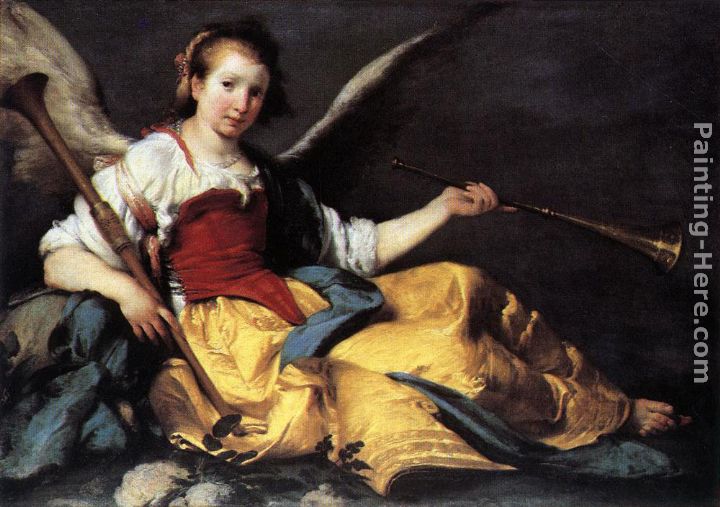 A Personification of Fame painting - Bernardo Strozzi A Personification of Fame art painting